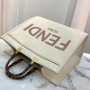 Fendi Large Sunshine Tote Ivory Bag - Image 9